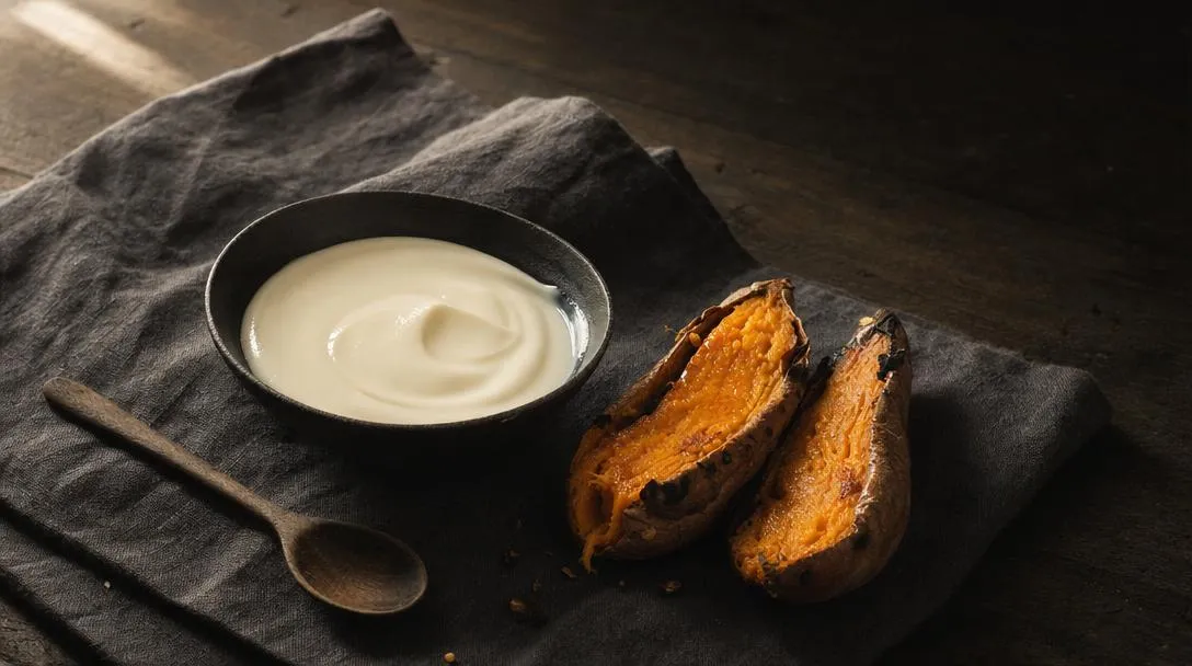 Photo éditoriale illustrant l'article : crème de riz vs patate douce